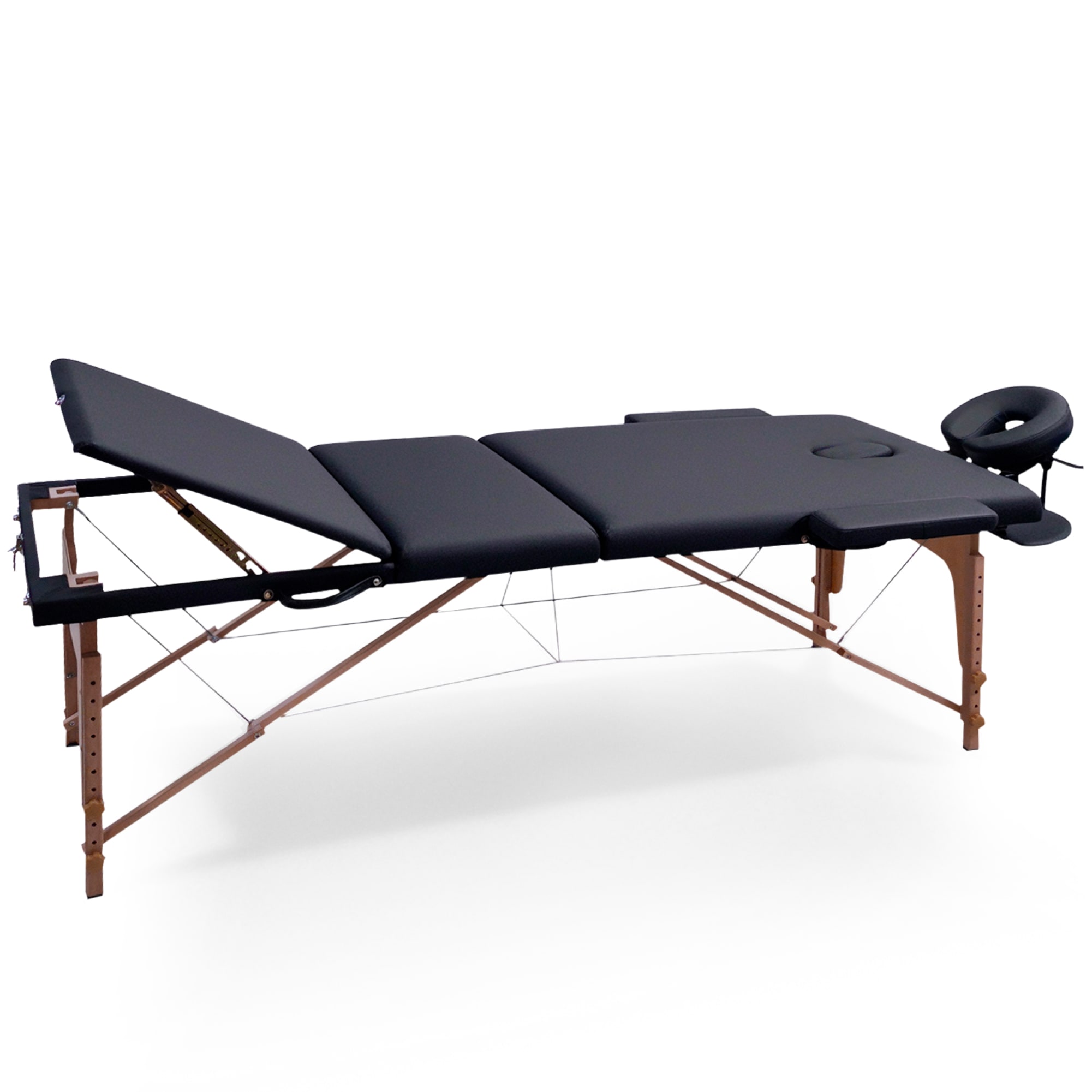 Складной массажный стол Unix  Standard 3 Section Black