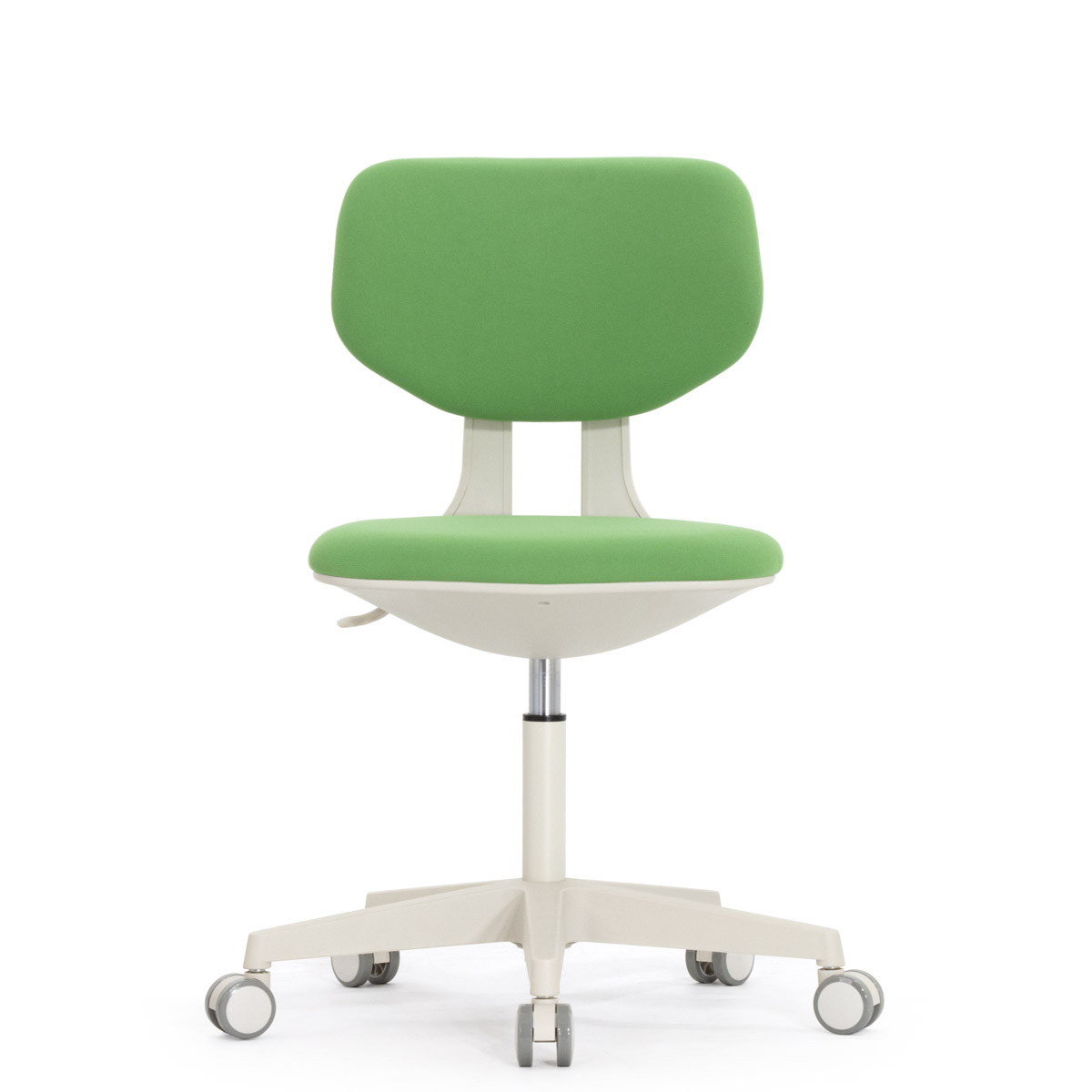 Эргономичное кресло Falto Rookie (регулируемая спинка, ткань, каркас белый, зелёный)
