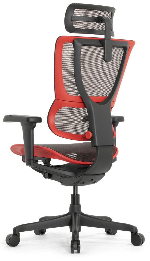 Геймерское кресло Falto IOO Ultra Game (наклон вперёд, сета, чёрный с красным)