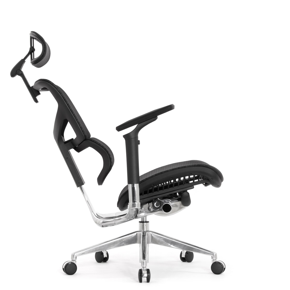 Эргономичное кресло Falto Sail 2 (динамичный поясничный упор, подлокотники 6D (360), сетка, чёрный)