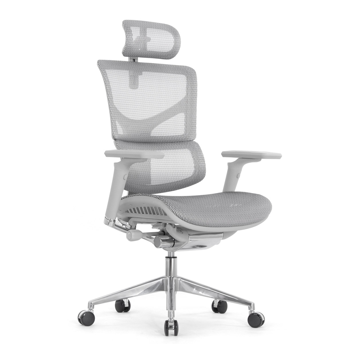 Эргономичное кресло Falto Sail 2 (динамичный поясничный упор, подлокотники 6D (360), сетка, светлый)