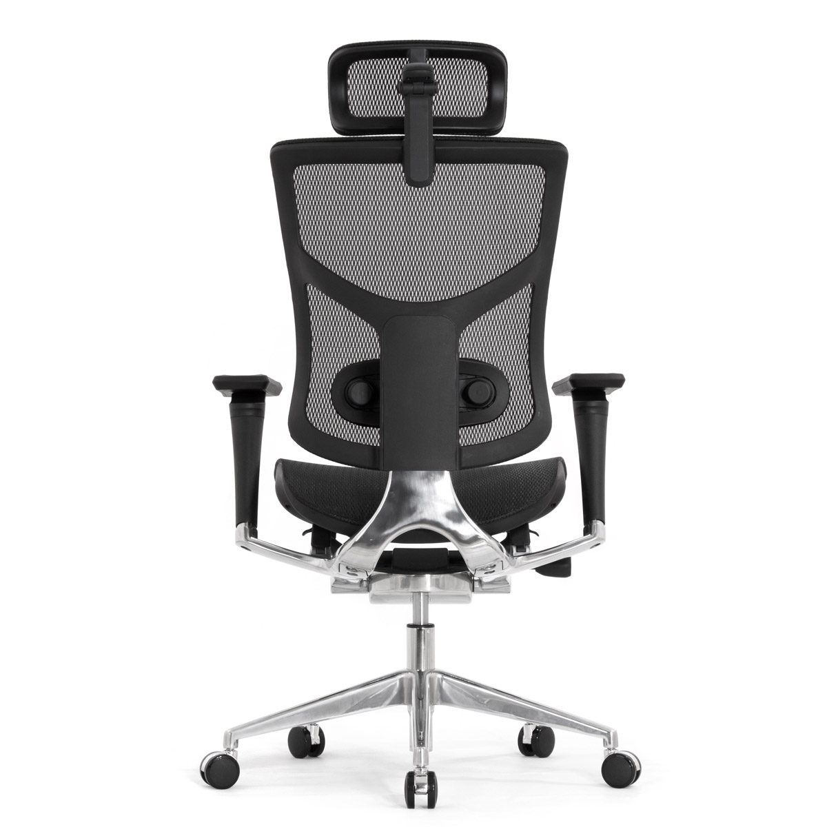 Компьютерное кресло Falto Star Ergo 2 (2D поясничный упор, подлокотники 6D (360), сетка, чёрный)