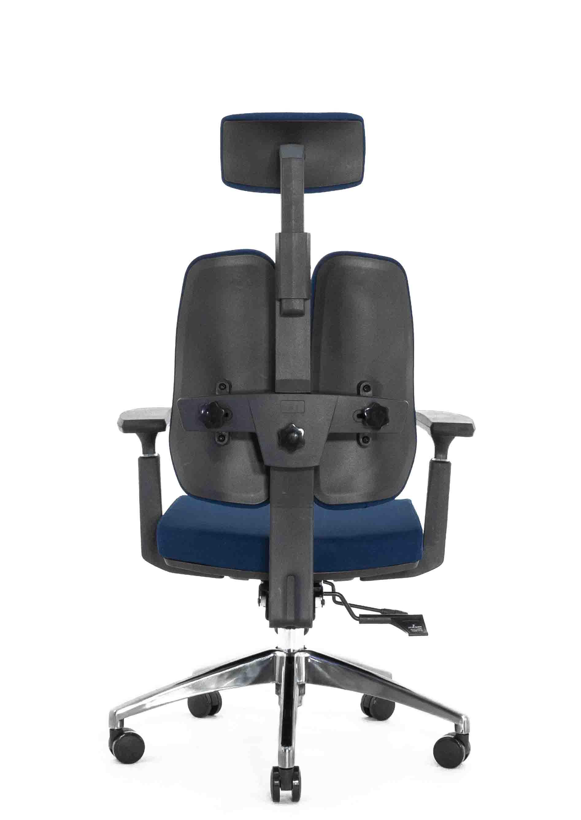 Ортопедическое кресло Falto ALPHA (корсетная спинка, ткань, тёмно-синий)