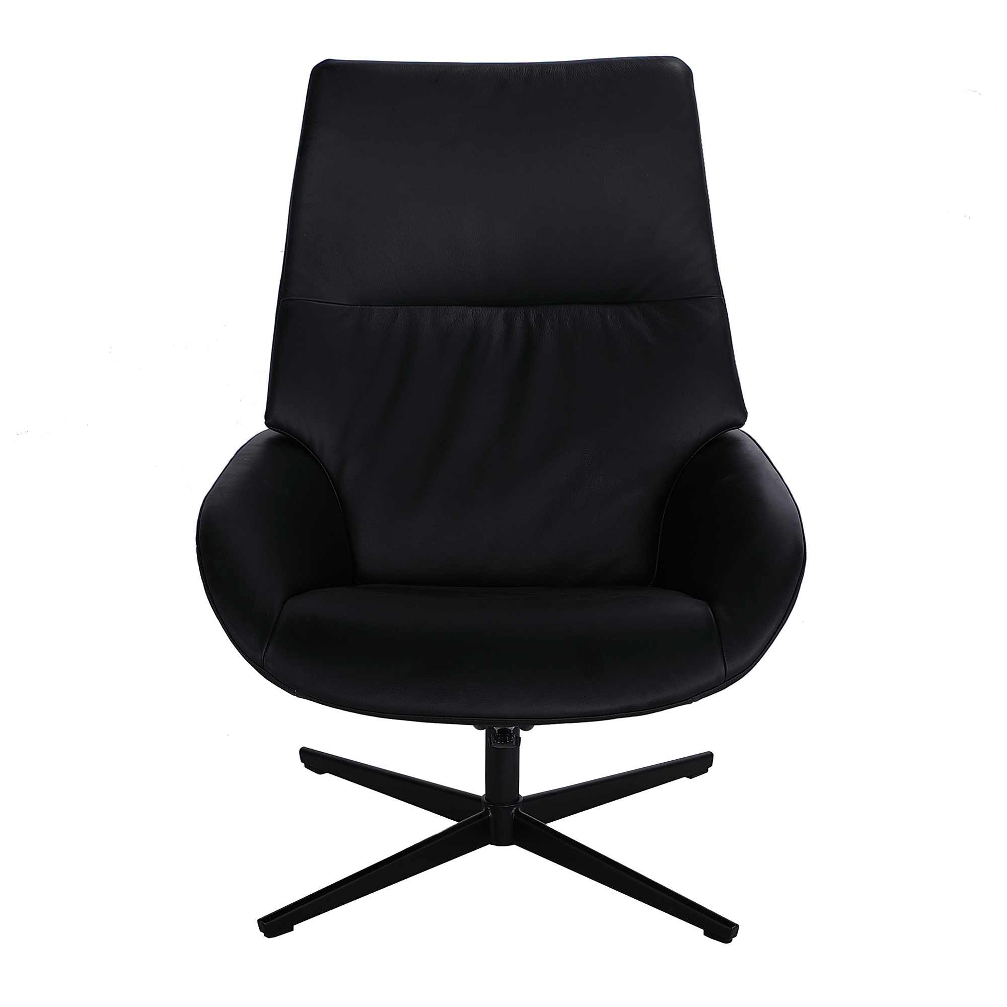 Кресло-реклайнер Ergo Lounge, чёрная кожа