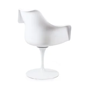 Стул Eero Saarinen Tulip Armchair, красная подушка