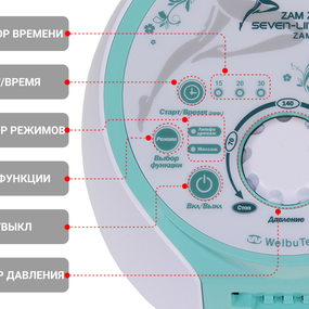 Лимфодренажный аппарат WelbuTech Seven Liner ZAM-02 ПОЛНЫЙ, L (аппарат + ноги + рука + пояс)