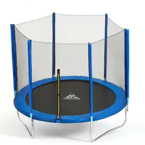 Батут DFC Trampoline Fitness 8 ft внешняя сетка, синий (244 см)