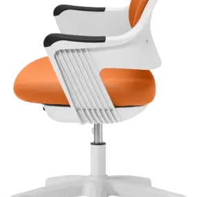 Детское эргономичное кресло Falto ROBO (слайдер сиденья, подножка, ткань, оранжевый)