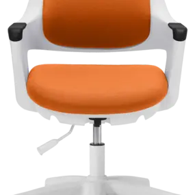 Детское эргономичное кресло Falto ROBO (слайдер сиденья, подножка, ткань, оранжевый)