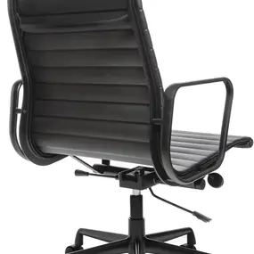 Эргономичное кресло Eames Ribbed Office Chair EA 119, Total Black