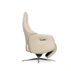 Кресло-реклайнер Falto Crema (2 мотора, zero, аккумулятор, натуральная кожа, бежевый)